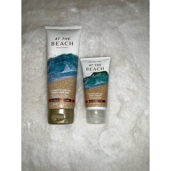 Bath & Body Works NEW At the Beach Ultra Shea Body Cream 8 oz & 2.5 oz - Picture 1 of 2